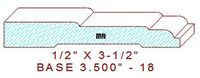 Baseboard 3-1/2" - 18 Baseboard 3-1/2" - 18
