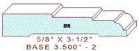 Baseboard 3-1/2" - 2 Baseboard 3-1/2" - 2