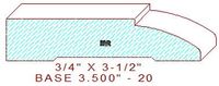 Baseboard 3-1/2" - 20 Baseboard 3-1/2" - 20