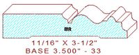 Baseboard 3-1/2" - 33 Baseboard 3-1/2" - 33