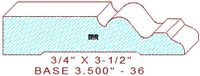 Baseboard 3-1/2" - 36 Baseboard 3-1/2" - 36