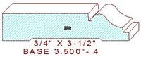 Baseboard 3-1/2" - 4 Baseboard 3-1/2" - 4