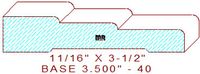 Baseboard 3-1/2" - 40 Baseboard 3-1/2" - 40