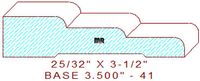 Baseboard 3-1/2" - 41 Baseboard 3-1/2" - 41