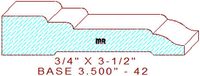 Baseboard 3-1/2" - 42 Baseboard 3-1/2" - 42