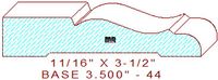 Baseboard 3-1/2" - 44 Baseboard 3-1/2" - 44