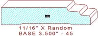 Baseboard 3-1/2" - 45