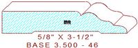 Baseboard 3-1/2" - 46 Baseboard 3-1/2" - 46