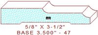 Baseboard 3-1/2" - 47 Baseboard 3-1/2" - 47