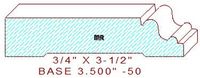 Baseboard 3-1/2" - 50 Baseboard 3-1/2" - 50