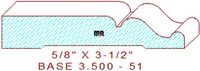 Baseboard 3-1/2" - 51 Baseboard 3-1/2" - 51