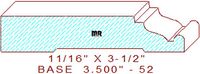 Baseboard 3-1/2" - 52 Baseboard 3-1/2" - 52