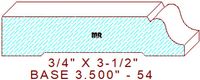 Baseboard 3-1/2" - 54