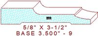 Baseboard 3-1/2" - 9 Baseboard 3-1/2" - 9