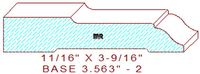 Baseboard 3-9/16" - 2 Baseboard 3-9/16" - 2