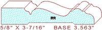Baseboard 3-9/16" Baseboard 3-9/16"
