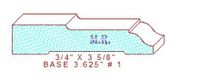 Baseboard 3-5/8" - 1 Baseboard 3-5/8" - 1