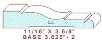 Baseboard 3-5/8" - 2 Baseboard 3-5/8" - 2