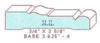 Baseboard 3-5/8" - 4