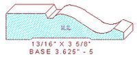 Baseboard 3-5/8" - 5