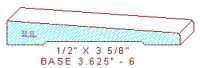 Baseboard 3-5/8" - 6