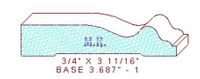 Baseboard 3-11/16" - 1