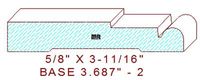 Baseboard 3-11/16" - 2 Baseboard 3-11/16" - 2