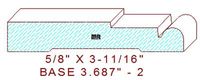 Baseboard 3-11/16" - 2