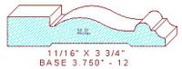 Baseboard 3-3/4" - 12