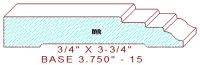 Baseboard 3-3/4" - 15 Baseboard 3-3/4" - 15