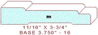 Baseboard 3-3/4" - 16