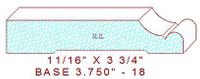 Baseboard 3-3/4" - 18 Baseboard 3-3/4" - 18