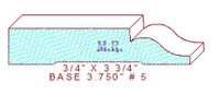 Baseboard 3-3/4" - 5