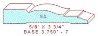 Baseboard 3-3/4" - 7 Baseboard 3-3/4" - 7