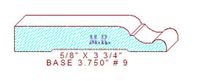 Baseboard 3-3/4" - 9 Baseboard 3-3/4" - 9