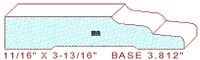 Baseboard 3-13/16" Baseboard 3-13/16"
