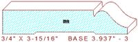 Baseboard 3-15/16" - 3 Baseboard 3-15/16" - 3