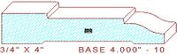 Baseboard 4" - 10 Baseboard 4" - 10