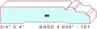 Baseboard 4" - 101 Baseboard 4" - 101