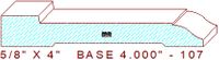 Baseboard 4" - 107 Baseboard 4" - 107