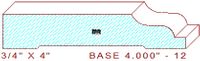 Baseboard 4" - 12 Baseboard 4" - 12