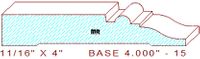 Baseboard 4" - 15 Baseboard 4" - 15