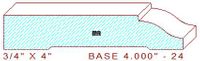 Baseboard 4" - 24 Baseboard 4" - 24