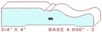 Baseboard 4" - 3 Baseboard 4" - 3