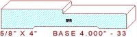 Baseboard 4" - 33 Baseboard 4" - 33