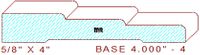 Baseboard 4" - 4 Baseboard 4" - 4
