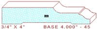 Baseboard 4" - 45 Baseboard 4" - 45