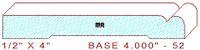 Baseboard 4" - 52 Baseboard 4" - 52
