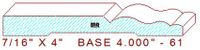 Baseboard 4" - 61 Baseboard 4" - 61