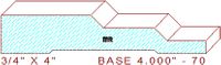 Baseboard 4" - 70 Baseboard 4" - 70